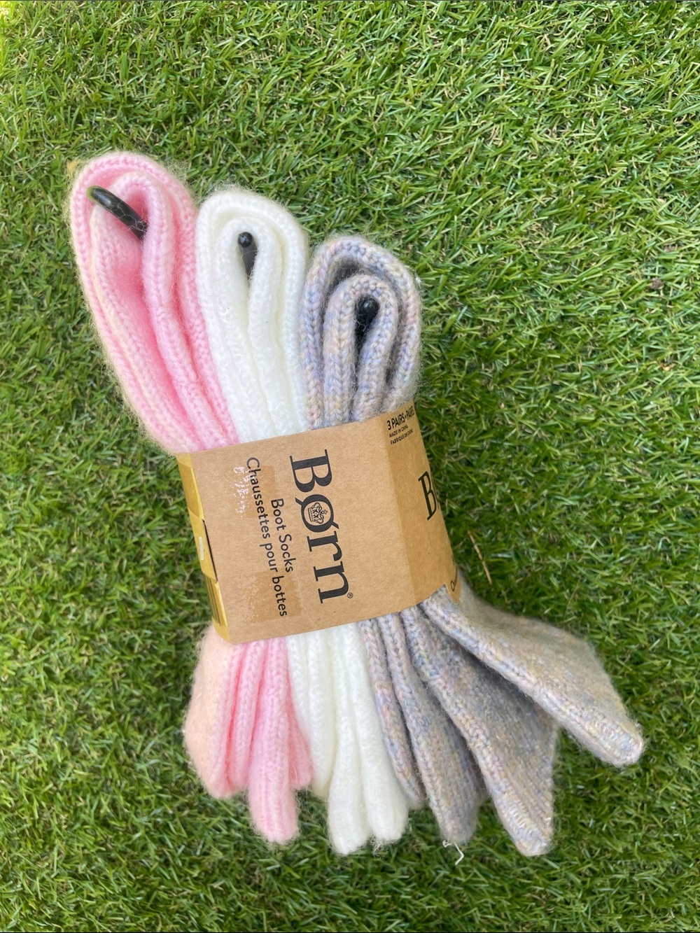 Born Women's Multicolor Boot Socks - Pink & Cream Accents - Picture 4 of 7
